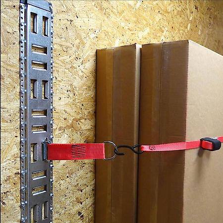 2 x 9 Inch E-Track D-Ring Tie-Down Strap 4,400 lb 2-Pack