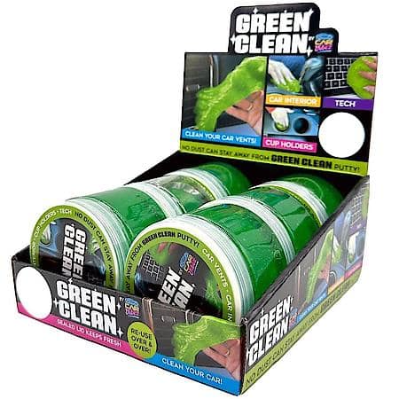 Green Clean Putty: Interior Car Cleaner, No Dust Can Stay Away