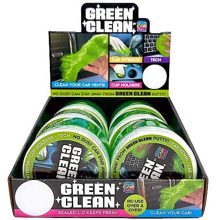 Green Clean Putty: Interior Car Cleaner, No Dust Can Stay Away