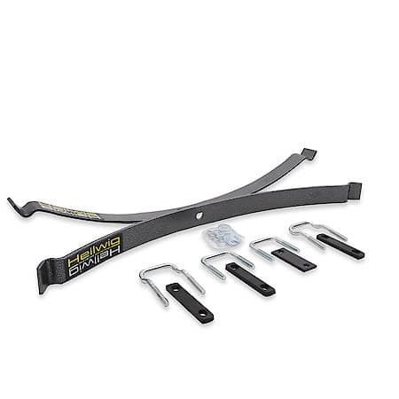 Helper Spring Kit, Leaf Spring Design, Top Of Factory Leaf, 2000 Lb, Steel