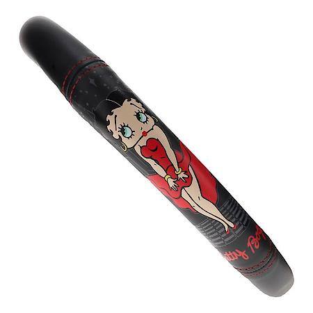 Betty Boop Skyline Steering Wheel Cover: Padded Leather-Like, Fits 14.5┐15 in.