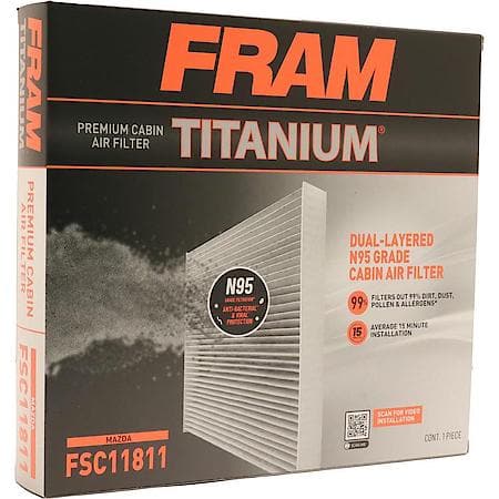 Premium Cabin Air Filter with N95 Grade Protection