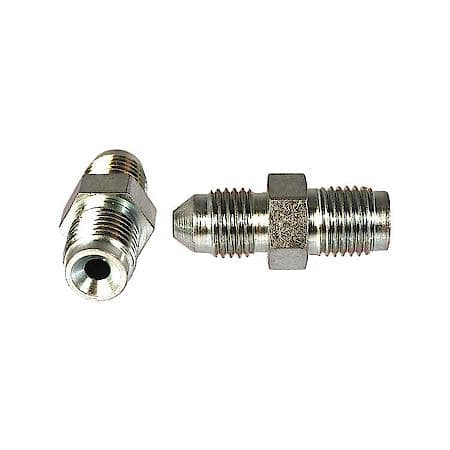 Inverted Flare Male Adapter, -3An X 7/16"-20 Thread, Zinc, Steel, Set Of 2