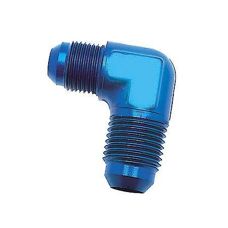 90 Degree Flare To Flare Elbow, -8An, Anodized, Blue, Aluminum, Single