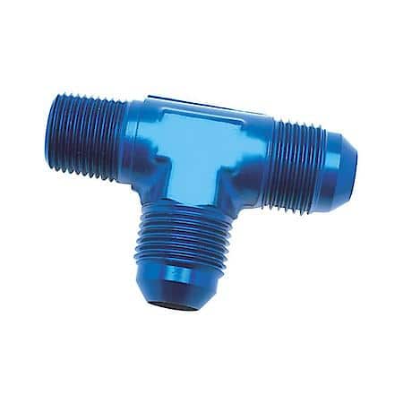 180 Degree, -6An X 1/4 Inch Nptf, Anodized, Blue, Aluminum