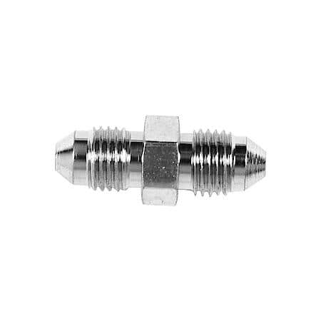 Straight, -4An X 1/4 Nptf, Anodized, Black, Aluminum, Single