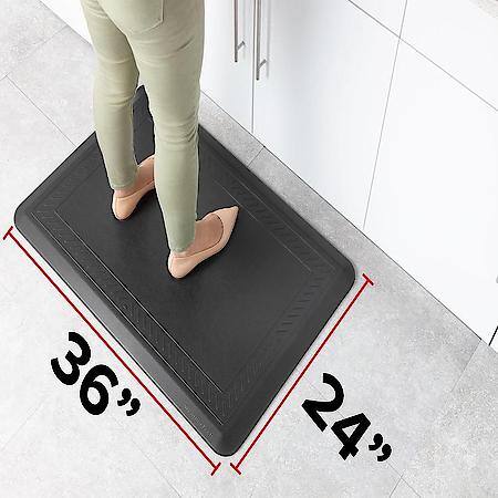 36" L x 24" W x 3/4" Thick, Bordered, Black, Interior Foam, Individually Boxed