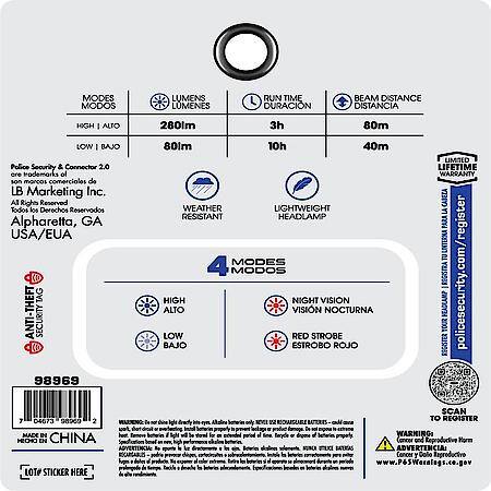 Connector 2.0 Headlamp with 280 Lumens
