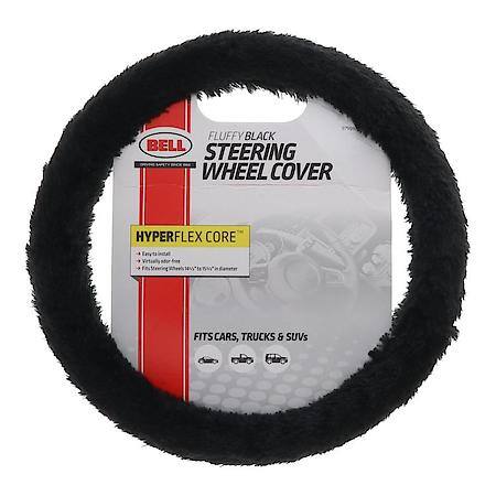 Steering Wheel Cover - Fluffy Black