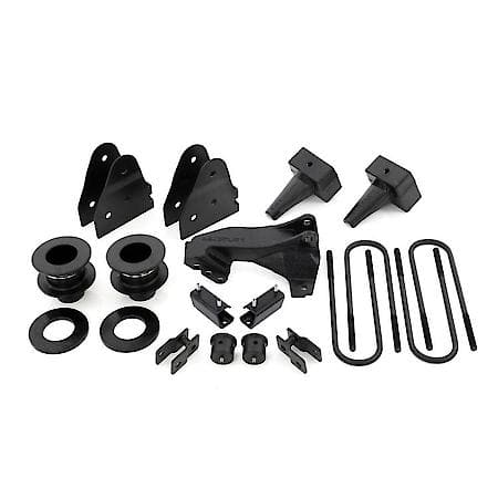 3.5"Front Lift, 1"Rear Lift, Black Components, With Installation Hardware