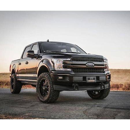 Suspension Lift Kit: 3.5"Front Lift, 1 To 3"Rear Lift, Black Components, With Installation Hardware