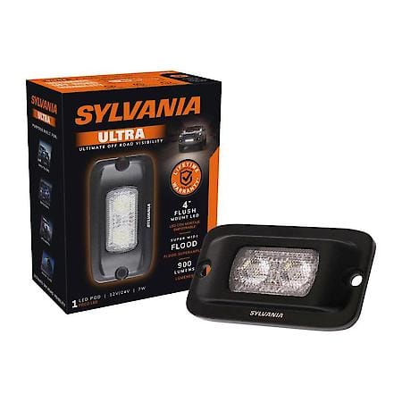 Ultra Off Road 4 Inch LED Pod Flush Mount, Flood Beam, Ultimate Visibility