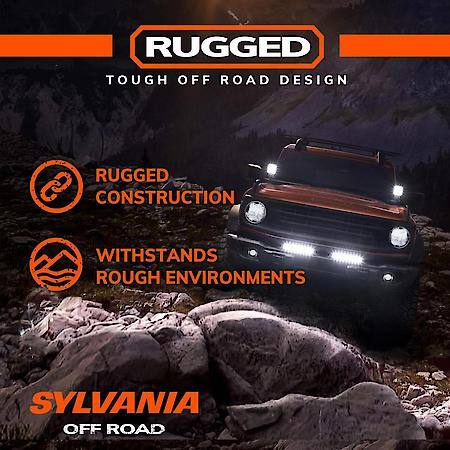 Rugged Off Road 10 Inch LED Light Bar, Flood Beam, IP69K Waterproof Rating