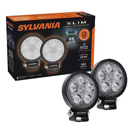 Slim Off Road 3 Inch LED Pod Round, Spot Beam, Compact Design
