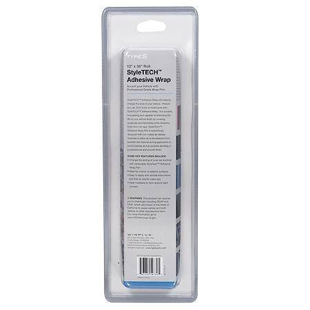 12" x 36" TYPE S Professional-Grade Adhesive Wrap with UV-Coating, Metallic Blue