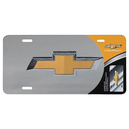 Chevrolet Stainless Steel License Plate
