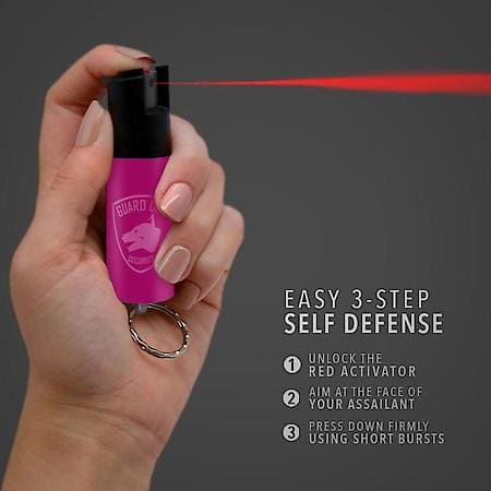 PEPPER SPRAY WITH STYLISH PATTERN DESIGN, 0.5 OZ WITH KEYCHAIN