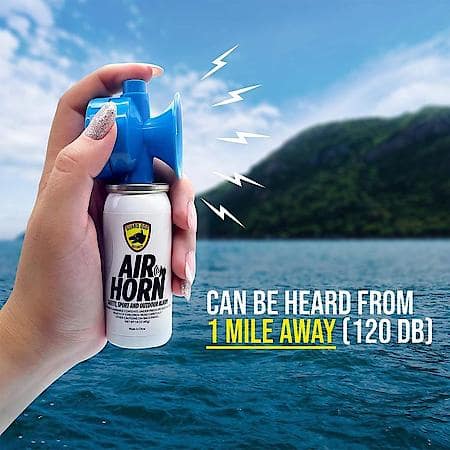 Air Horn For Boating, Sporting Events, 1-Mile Away Safety & Outdoor Alarm, 1.4 oz.