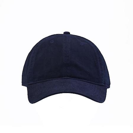 Black Brush Wash Twill Adjustable Baseball Cap