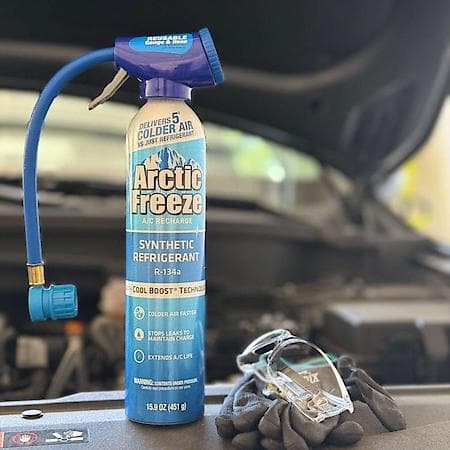 Synthetic R-134a Refrigerant Kit: Includes Hose with Gauge, Seals & Delivers Colder Air, 15.9 oz. of R-134a & 3 oz. of Additives
