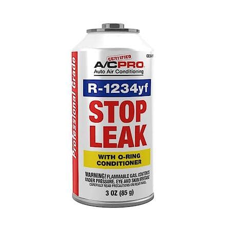 Certified A/C Pro R1234YF Straight Gas + Stop Leak