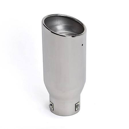 Stainless Steel Exhaust Tip: Universal, 2.875" ID x 3.875" OD x 9" L