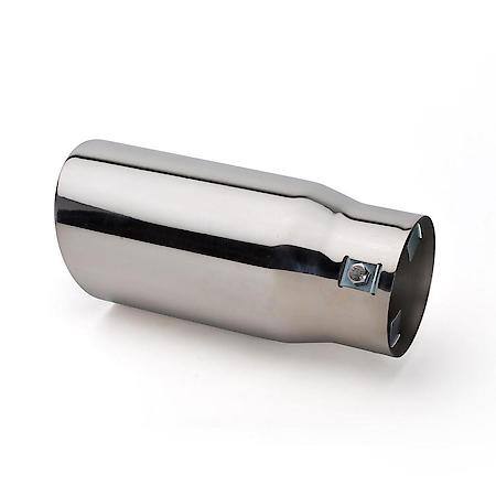 Stainless Steel Exhaust Tip: Universal, 2.875" ID x 3.875" OD x 9" L
