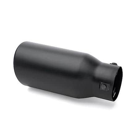 Black Stainless Steel Exhaust Tip: Universal, 2.875" ID x 3.875" OD x 9" L