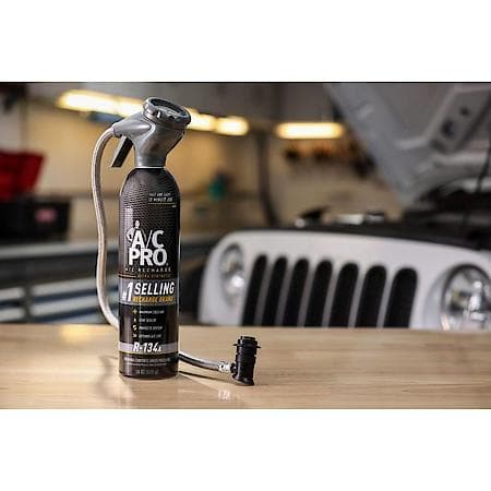 R-134a Refrigerant Kit: Includes Reusable Hose with Gauge, Seals Leaks & Extends A/C Life, 18 oz.