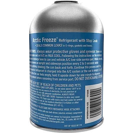 R-134a Refrigerant: With Stop Leak Formula, Seals Common Leaks, 11 oz. of R-134a and 1 oz. of Additives
