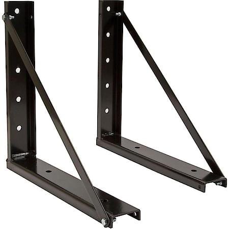 18x18 Inch Bolted Black Structural Steel Mounting Brackets