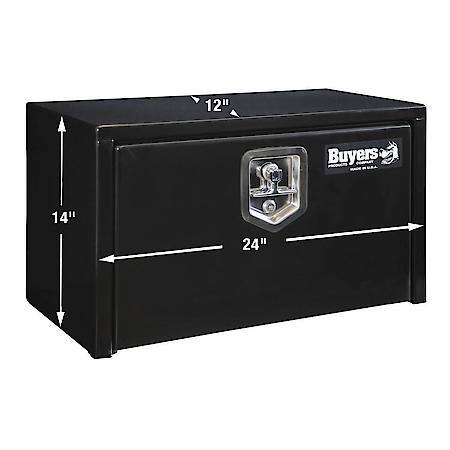 14x12x24 Inch Black Steel Underbody Truck Box