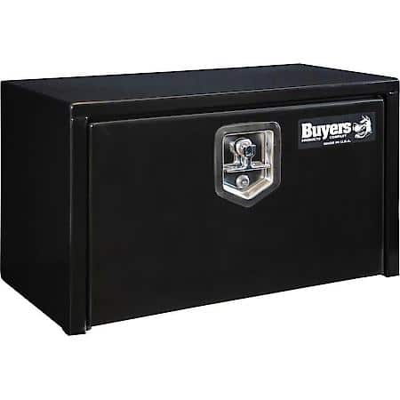14x12x24 Inch Black Steel Underbody Truck Box