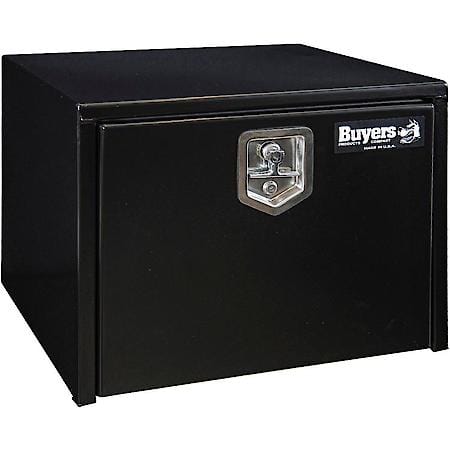 18x18x24 Inch Black Steel Underbody Truck Box