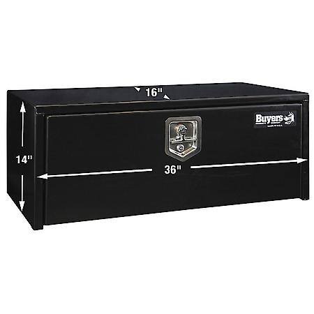 14x16x36 Inch Black Steel Underbody Truck Box