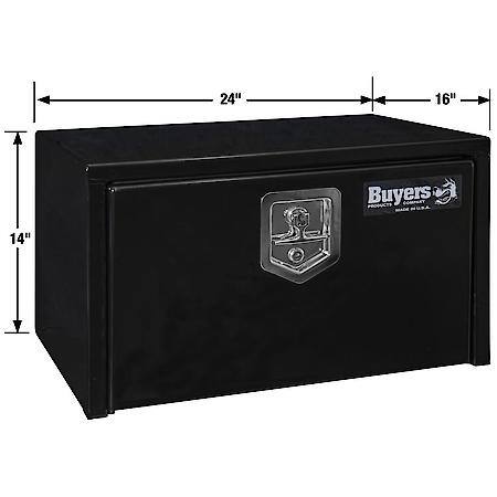 14x16x24 Inch Black Steel Underbody Truck Box