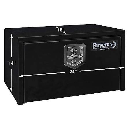 14x16x24 Inch Black Steel Underbody Truck Box