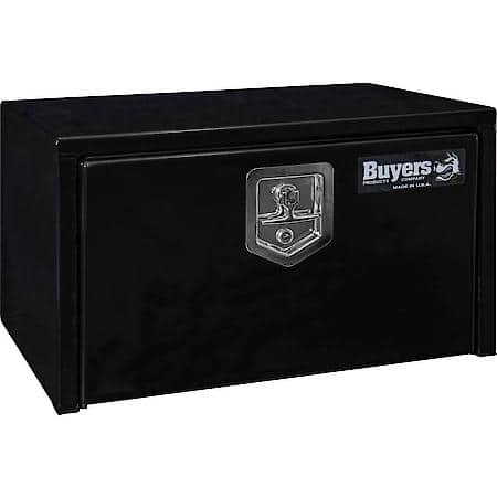 14x16x24 Inch Black Steel Underbody Truck Box