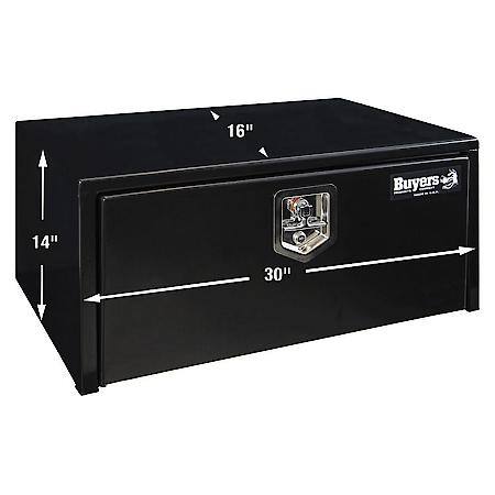 14x16x30 Inch Black Steel Underbody Truck Box