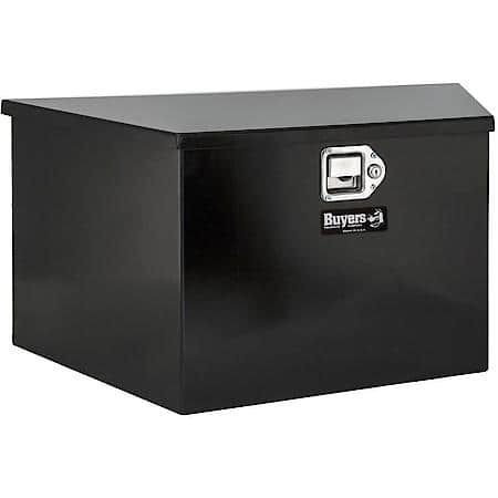 35 Inch Wide Gloss Black Steel Trailer Tongue Truck Box