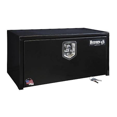 14x12x30 Inch Black Steel Underbody Truck Box with T-Handle