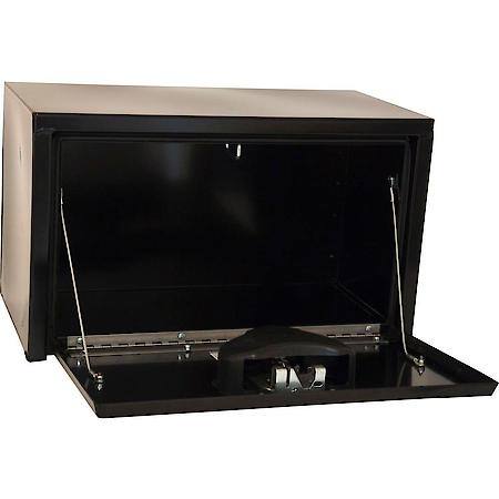 14x12x24 Inch Black Steel Underbody Truck Box With Paddle Latch