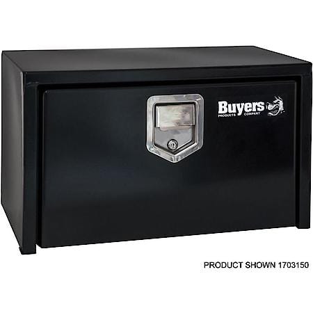14x12x24 Inch Black Steel Underbody Truck Box With Paddle Latch