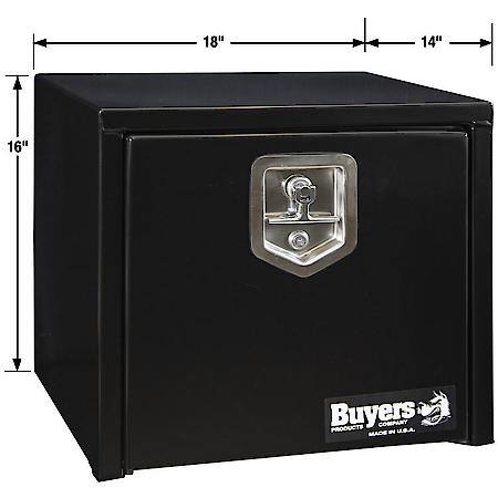 16x14x18 Inch Black Steel Underbody Truck Box