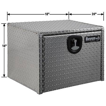 18x18x24 Inch Diamond Tread Aluminum Underbody Truck Box