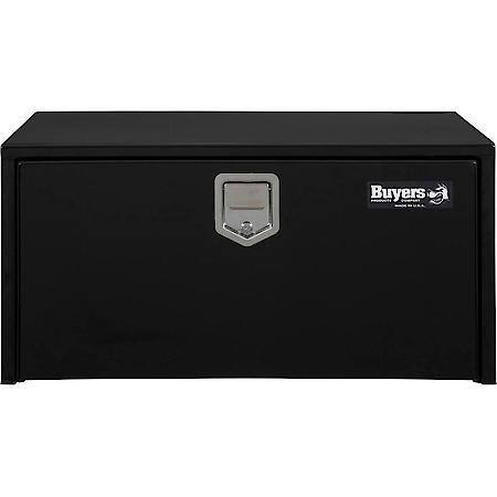 14x16x30 Inch Black Steel Underbody Truck Box With Paddle Latch