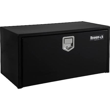 14x16x30 Inch Black Steel Underbody Truck Box With Paddle Latch