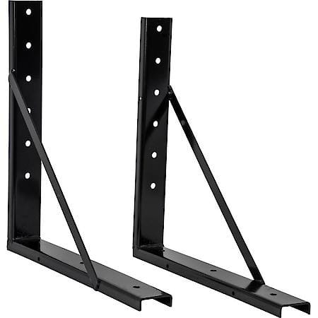 24x24 Inch Welded Black Formed Steel Mounting Brackets
