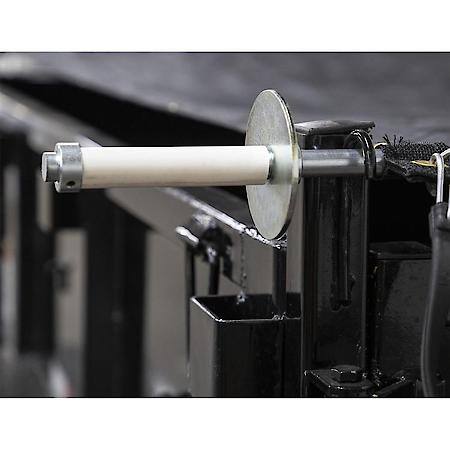 102 Inch Black Powder Coated Rear Anti-Sail Tarp Tension Bow Kit with Rollers