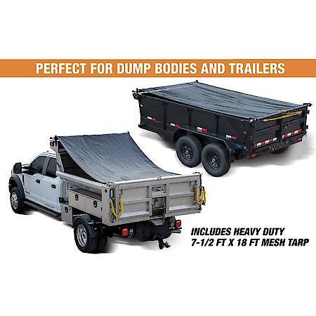 Aluminum Tarp System With Mesh Tarp 5 x 12 Foot